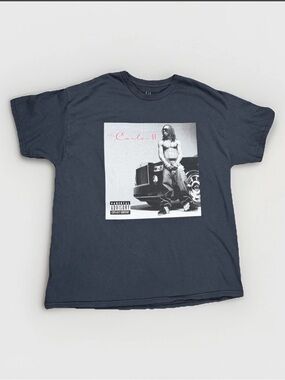 Lil Wayne The Carter II Album Cover Art T-Shirt Small Dark Grey Gray 100% cotton